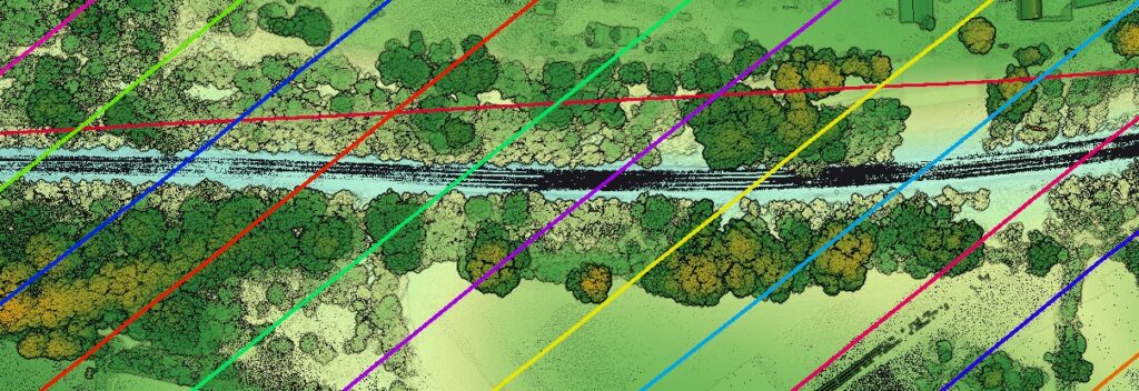 Drone laser survey of Network Rail railway embankments 